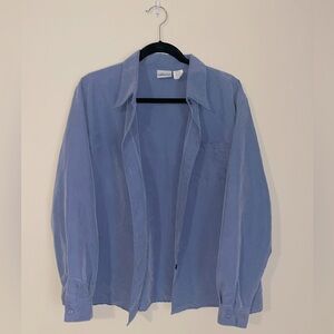 vintage Anna blue-gray button down